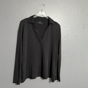 Elliot Lauren 100% Cotton Long Sleeve Polo Size S